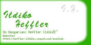 ildiko heffler business card